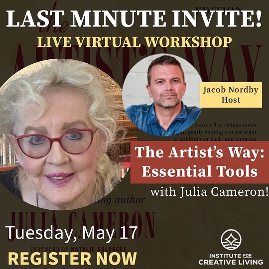 Join me tomorrow for the essential tools of The Artist’s Way!