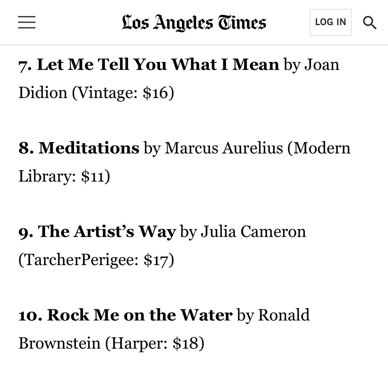 Thanks, LA! ❤️ @latimes @latimesbooks @tarcherperigee https://www.latimes.com/entertainment-arts/books/story/2022-05-18/bestsellers-list-sunday-may-22