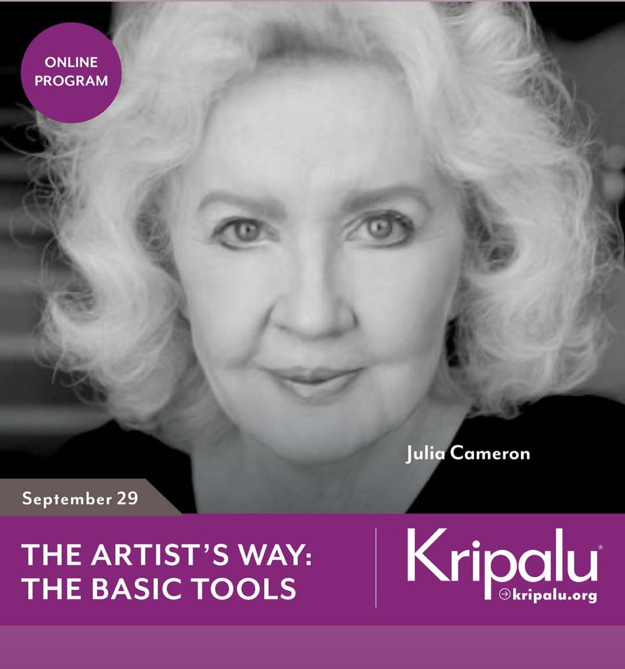 Join me Thursday! @kripalucenter https://kripalu.org/presenters-programs/artist-s-way-basic-tools