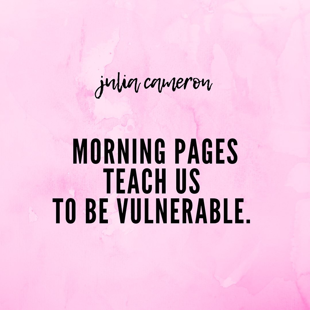 Morning Pages are three pages of longhand, stream of consciousness morning writing. 🖊️