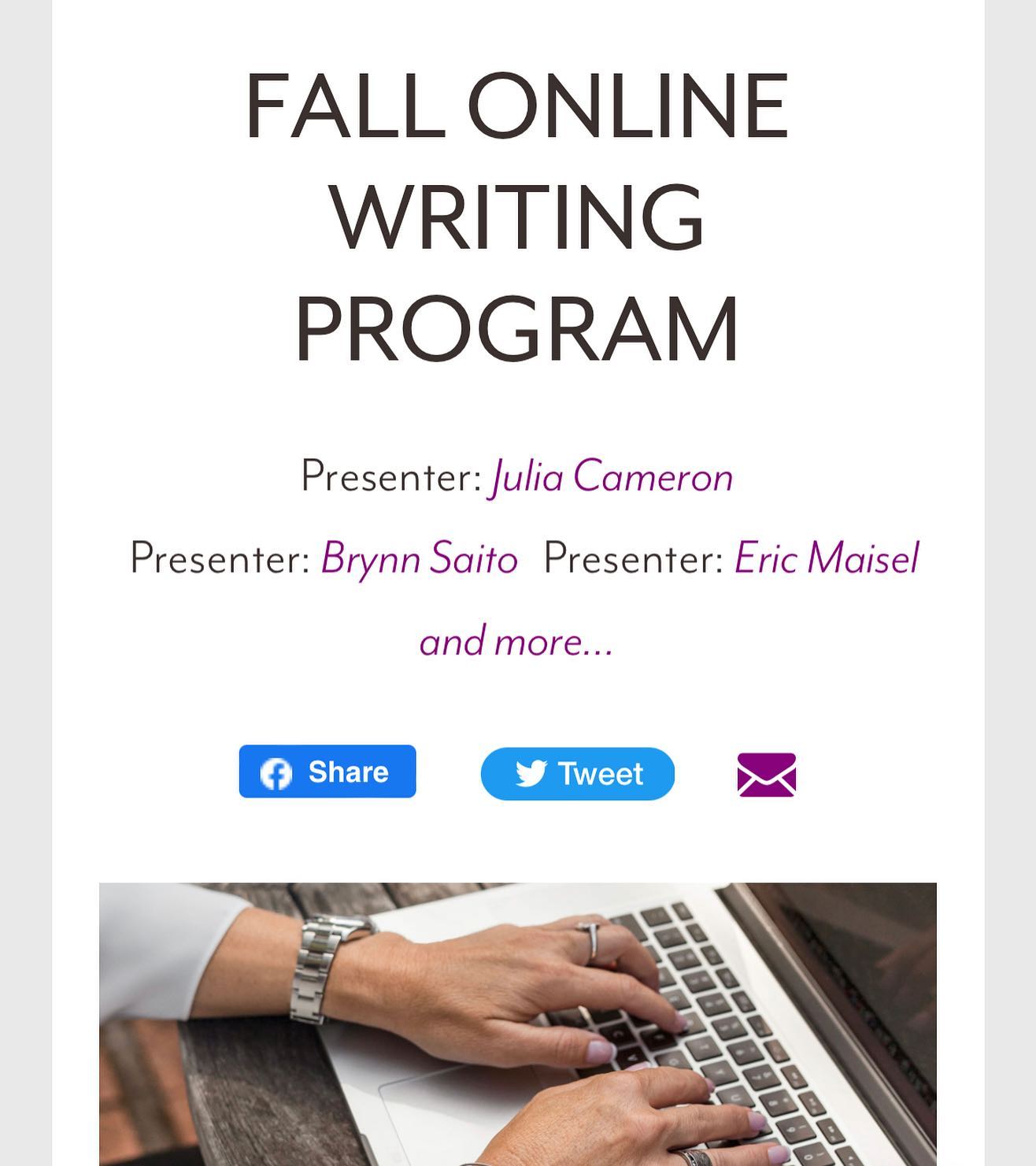 Join me a week from today! @kripalucenter @monkjoel https://kripalu.org/presenters-programs/fall-online-writing-program