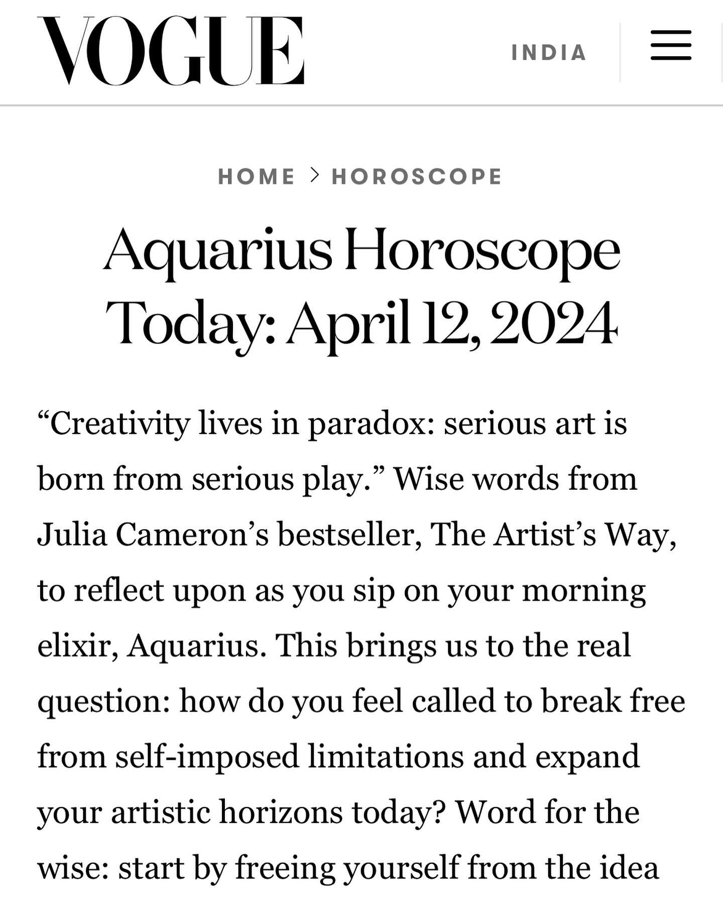 @vogueindia @tarcherperigee @souvenir_press https://www.vogue.in/horoscope/product/aquarius-horoscope-today-april-12-2024/